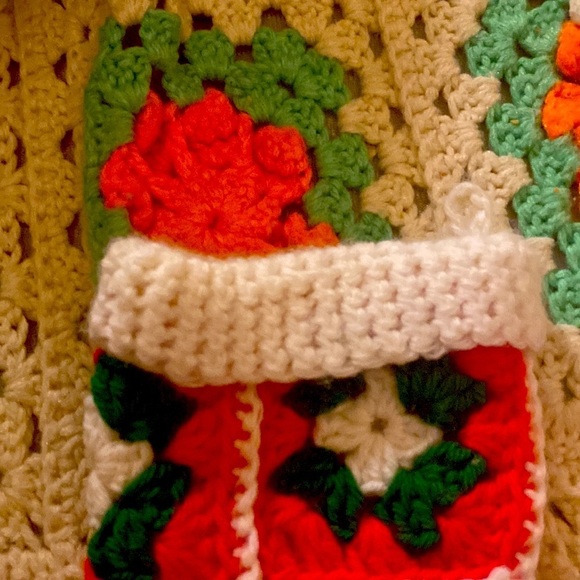 Two for one! Beautifully knit bundle! A lovely Christmas Stocking and a Runner! - Picture 2 of 9
